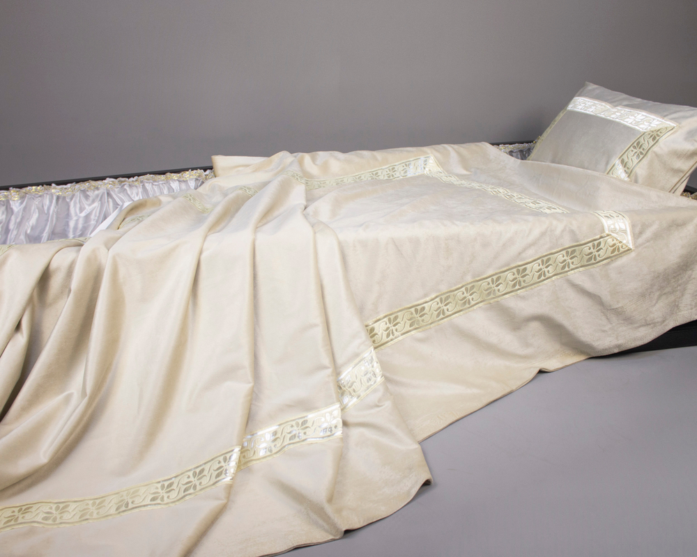 Комплект ритуальный "Эллада" бархат с постелью