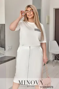 Костюм 878-белый Minova