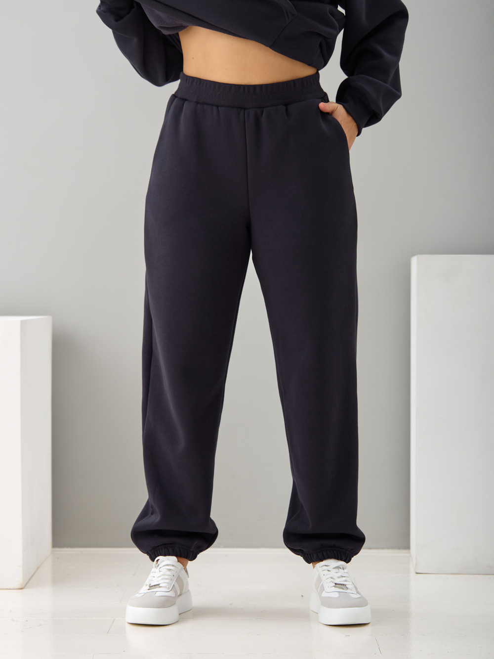 Костюм с брюками КБис-091/антрацит-п