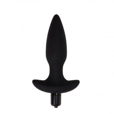 Анальная пробка с вибрацией Hati черная 14,5 см