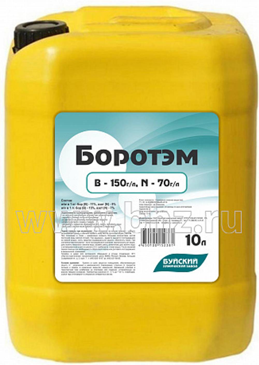Удобрение жидкое, "Боротэм", В-11,5%, канистра 10л