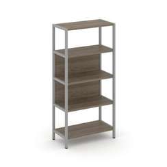 Shelf System Односекционный стеллаж четырехярусный SN.STM-411 Вяз Благородный/Металл Серый 810*400*1