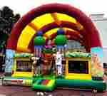 Надувной батут "Зверята с крышей" 10*7*6 м