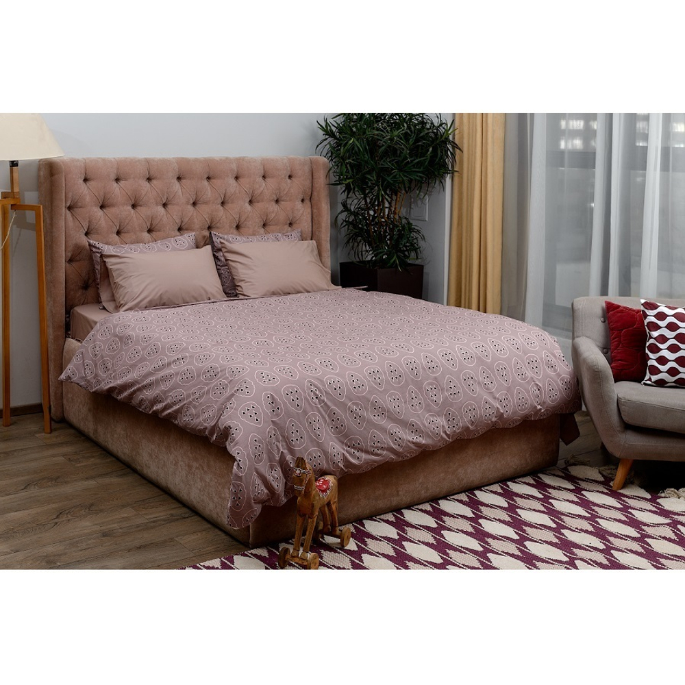 Пододеяльник из перкаля с принтом Симметрия леса russian north, 150х200 см