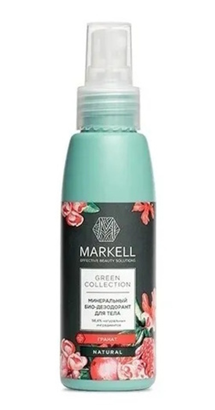 Био-дезодорант для тела "Ggreen-collection" Гранат 100 мл. Markell