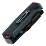 Нож-скребок складной, 19мм, сменное лезвие, SK2, 5 запас. лезвий, алюмин. корпус, клипса GROSS