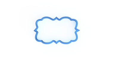 Вырубка для пряника "Рамка №3" 9см