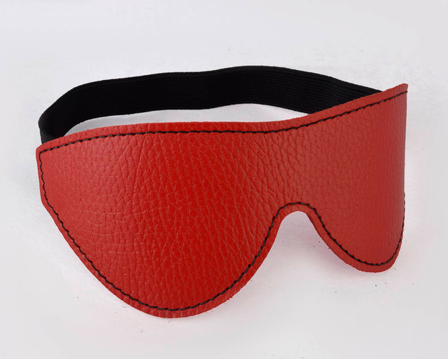 Маска на резинке, красная