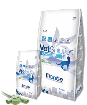 MONGE VETSOLUTION DERMATOSIS для кошек 1,5кг