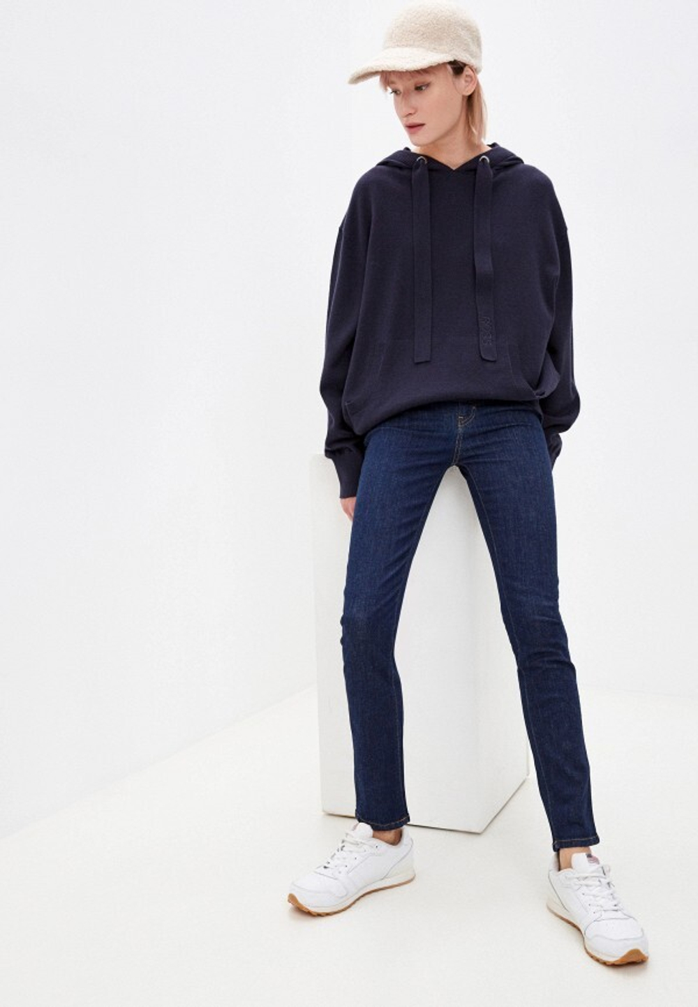 Джинсы жен. AERONAUTICA 185 темно-синий KISS