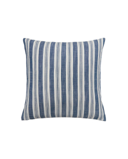 Zara Home наволочка декоративная из хлопка, синий, в полоску, 45x45 см