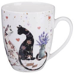 КРУЖКА LEFARD "ЛАВАНДОВЫЕ КОТЫ" 430 МЛ (КОР=24ШТ.)