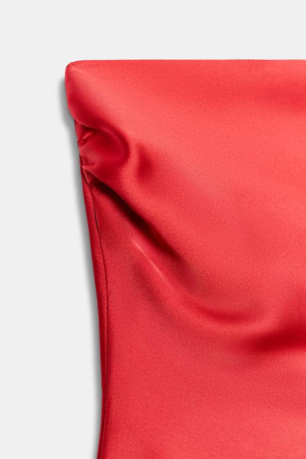 ZARA АТЛАСНЫЙ ТОП-БАНДО, КОРАЛЛОВЫЙ