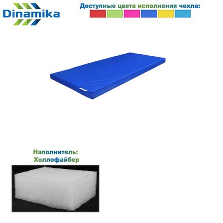 Мат гимнастический 1000х500х50 оксфорд (холлослеп/холлофайбер)