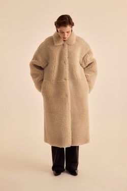 Дубленка (((Нет ничего теплее))), коричневая