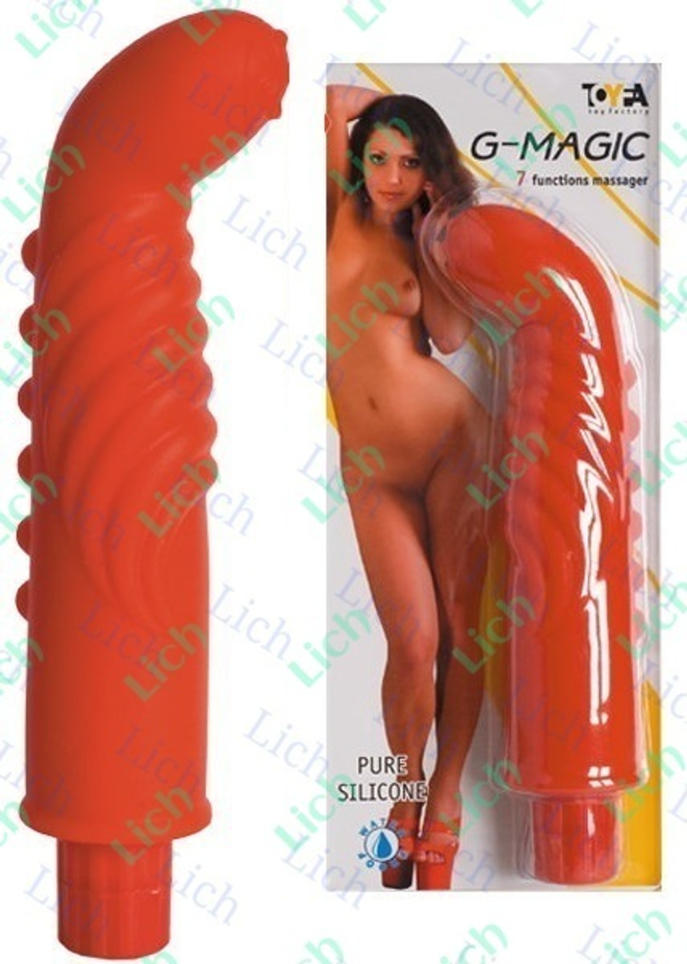 Красный водонепроницаемый стимулятор G-точки