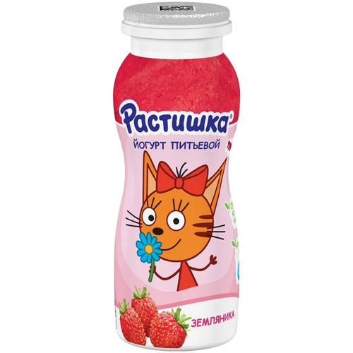 Растишка йогурт 90г питьевой Земляника