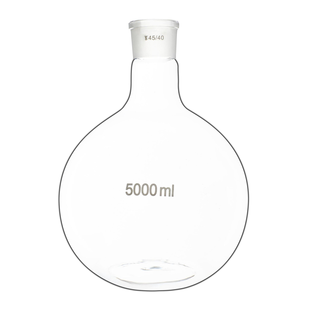 Колба плоскодонная, 5000 мл, шлиф 45/40