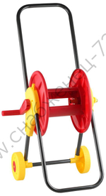 GRINDA для шлангов 60 м x 1/2″ и 30 м х 3/4″, на колёсах, телескопическая рукоятка, катушка для шланга (8-428430)