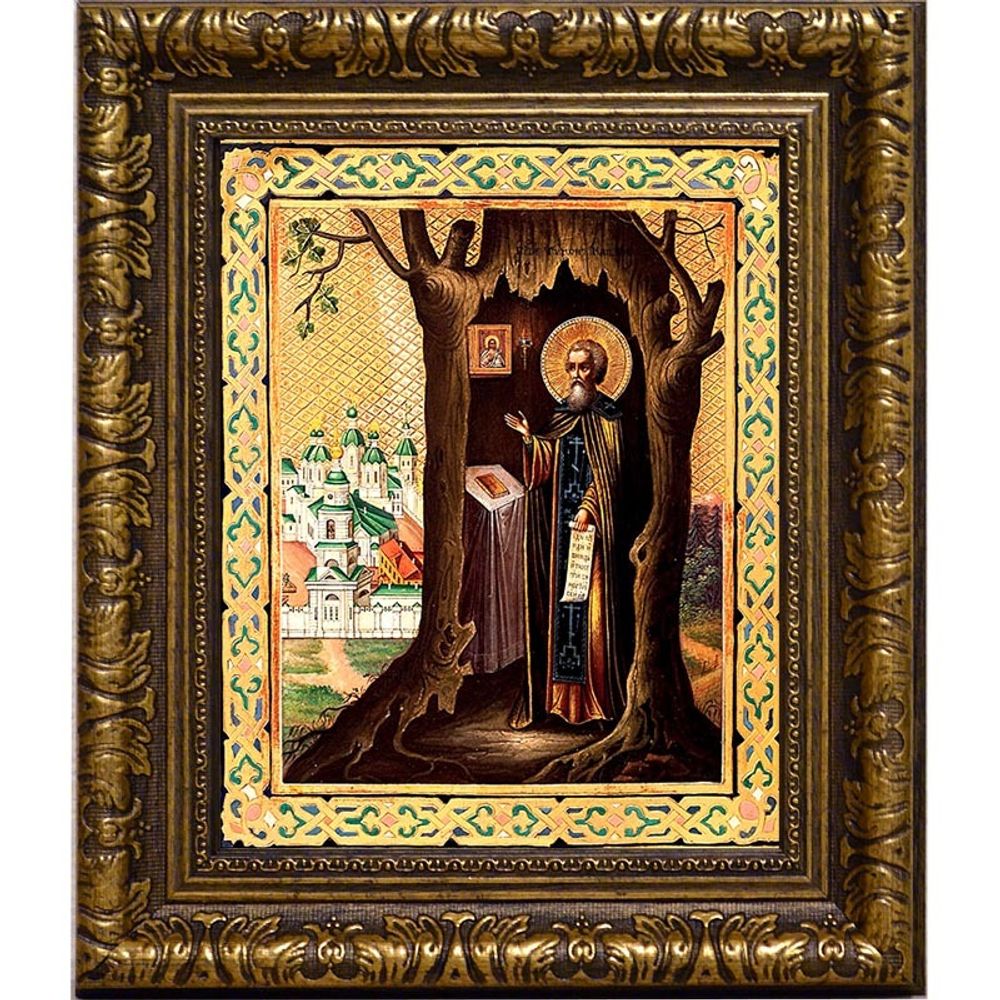 Тихон Медынский, Калужский преподобный. Икона на холсте.