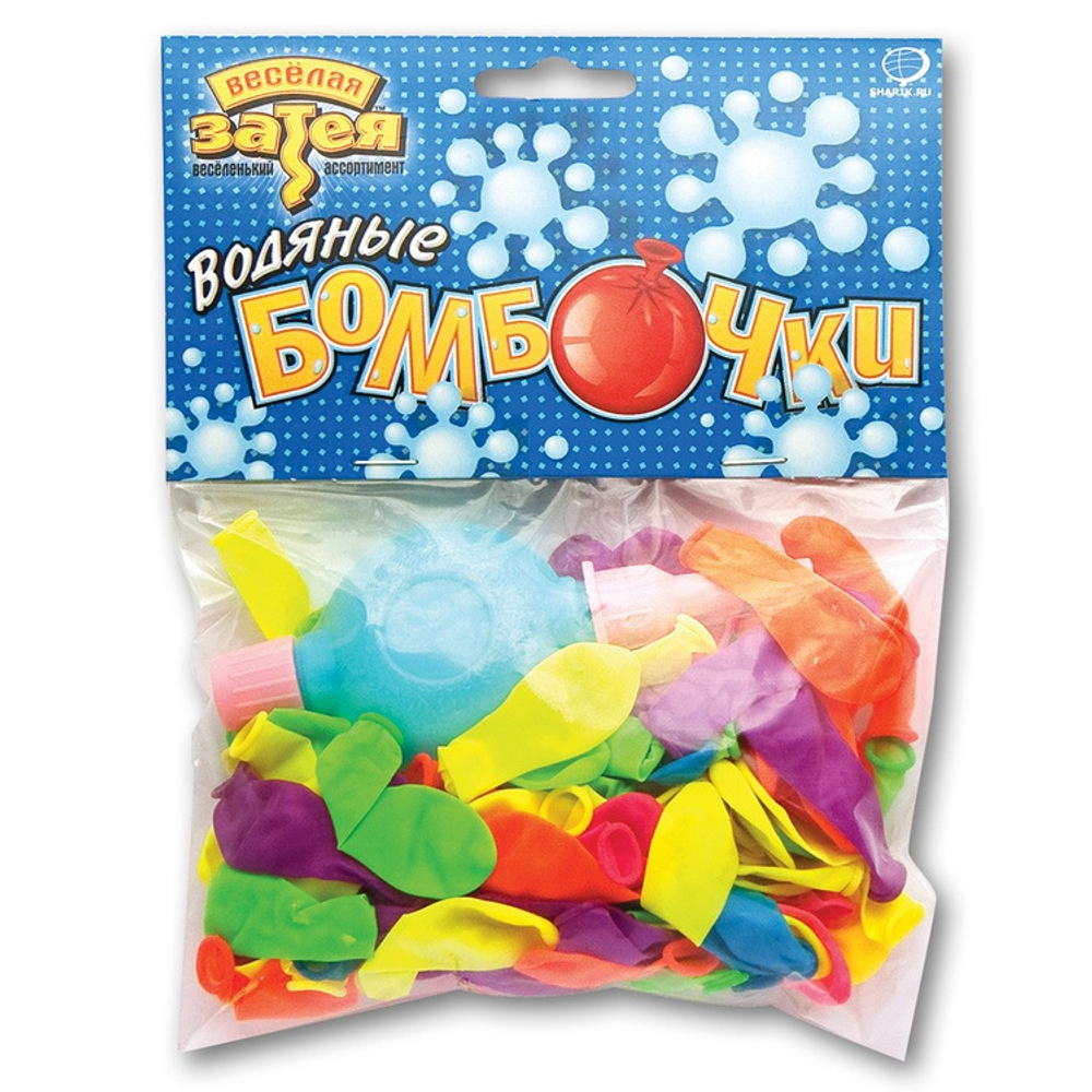 Шарик надувной набор Бомбочки водяные с насосом 100 шт. (1111-0210)