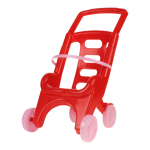 Коляска пластмассовая, красная RRB-113 (32*28*48 см)