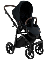 Детская коляска Roan Esso 3 в 1 с автокреслом Pituso Santiso Pro Black ESS111/1 Caviar/Black