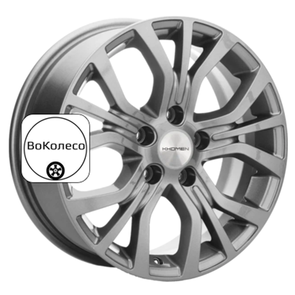 6,5x16/5x120 ET38 D65,1 KHW1608 (Multivan) Gray Khomen Wheels