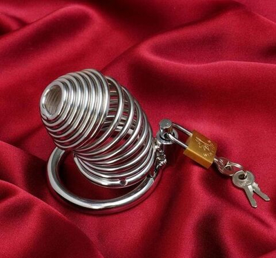 Набор Клетка целомудрия (Цвет: серебристый)