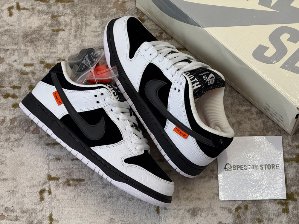 Nike Sb Dunk Low Black White X Tightbooth