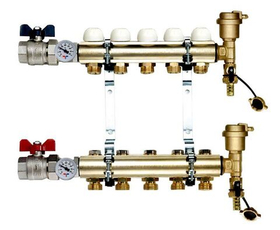 Коллекторная группа для отопления TIEMME - 7 выходов