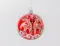 С2168/2 Стеклянный шар Олени 85 мм.,красный, Ёлочка