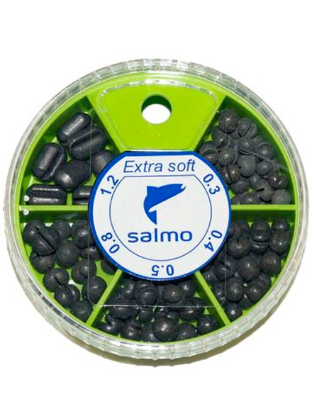 Грузила Salmo EXTRA SOFT комби малый 5 секц. 0,3-1,2г 060г набор 1