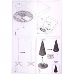 Елка с гирляндой «Ёлка» в1,8 м, d-0,6 м 17 линий 272 лампы LED, зелен. пров, более 8 реж,IP-20, RGB