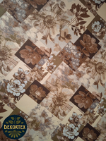 Гобеленовая скатерть Цветочная коллекция D 200 см