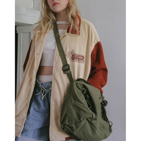 Бомбер Оверсайз Песочный - фото 4