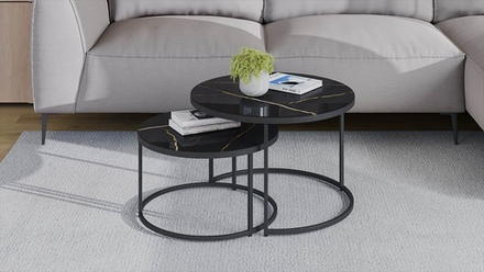 Вега (ТриЯ) Стол журнальный (металл - черный)