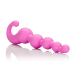 Упругая розовая цепочка L Amour Premium Silicone Beaded Probes - 17 см. (Цвет: розовый)