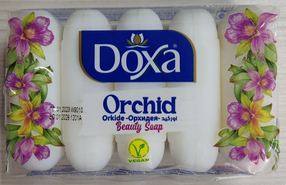 Туалетное мыло Doxa орхидея 5 шт по 55 грамм