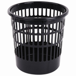 Корзина для бумаг STAFF "Basic" сетчатая, 9,5 л, черная