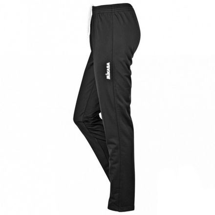 Брюки трен. жен. MIKASA MT706-049-XL, р. XL, 100% полиэстер, черный