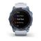 Умные часы Garmin Fenix 7X Sapphire Solar титановый синий минерал DLC с белым ремешком