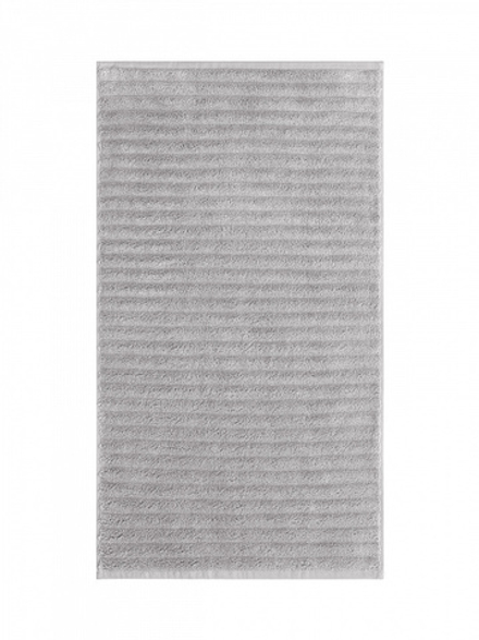 Полотенце махровое DeNASTIA Узкая Волна 500gsm 50x90 100% хлопок, серый