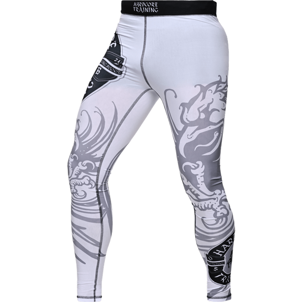Компрессионные штаны HT Heraldry White