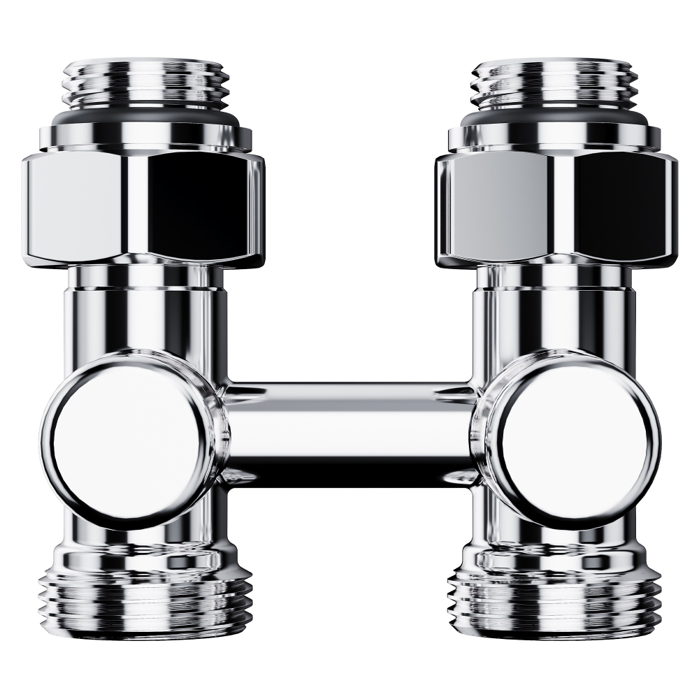 Узел нижнего подключения Royal Thermo Design прямой 1/2"х3/4"EK (хром)