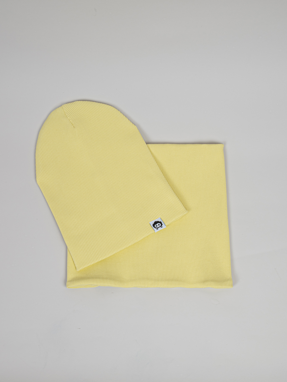 Комплект трикотажный шапка и снуд "Лимонад"