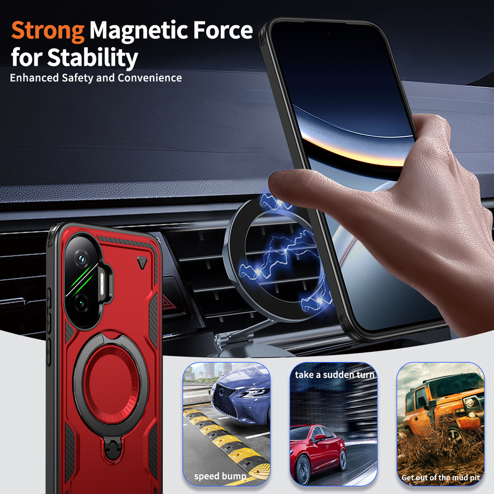 Чехол Magneto Case с кольцом для Poco F7 5G