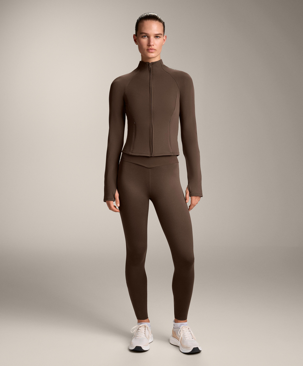 Oysho Легкая и теплая высокотехнологичная куртка, темно-коричневый