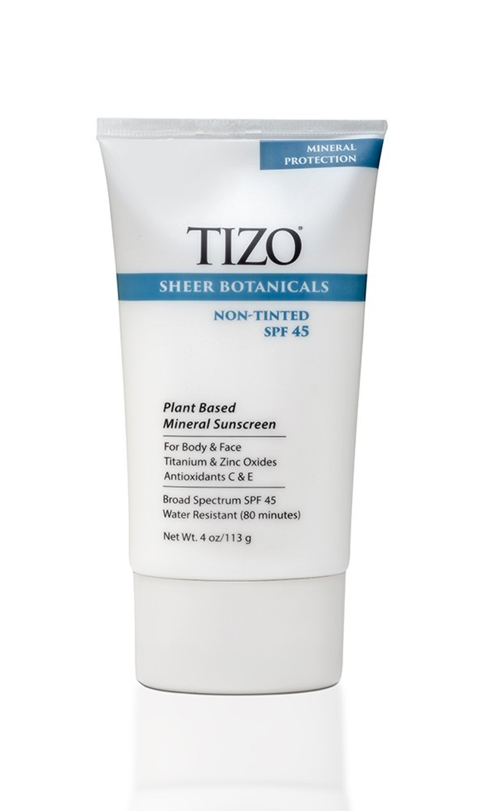Солнцезащитный крем для лица и тела TiZO Sheer Botanicals  SPF 45 Non-Tinted