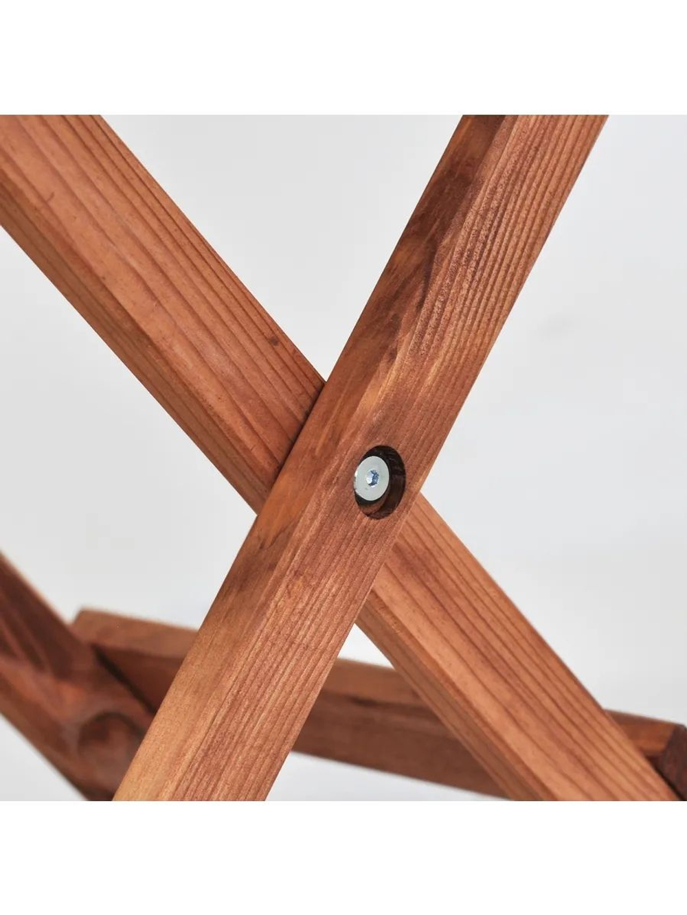 Складной садовый кофейный столик Петра деревянный, складной коричневый бейц